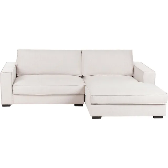 Beliani RENDERS - Hoekbank - Lichtbeige - Linkszijdig - Polyester