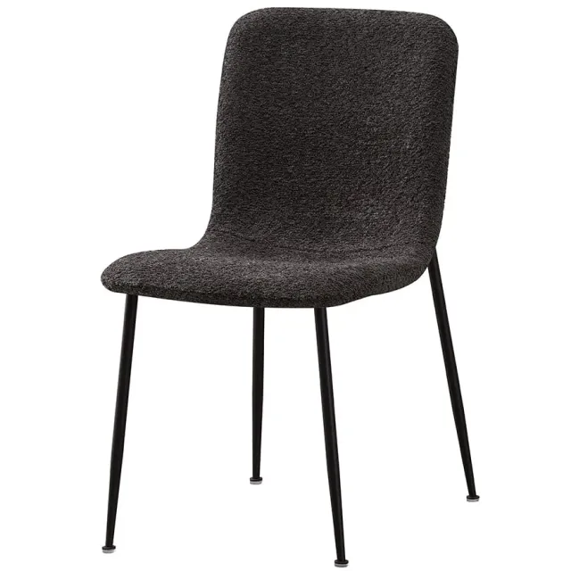 eetkamerstoel James bouclé grijs