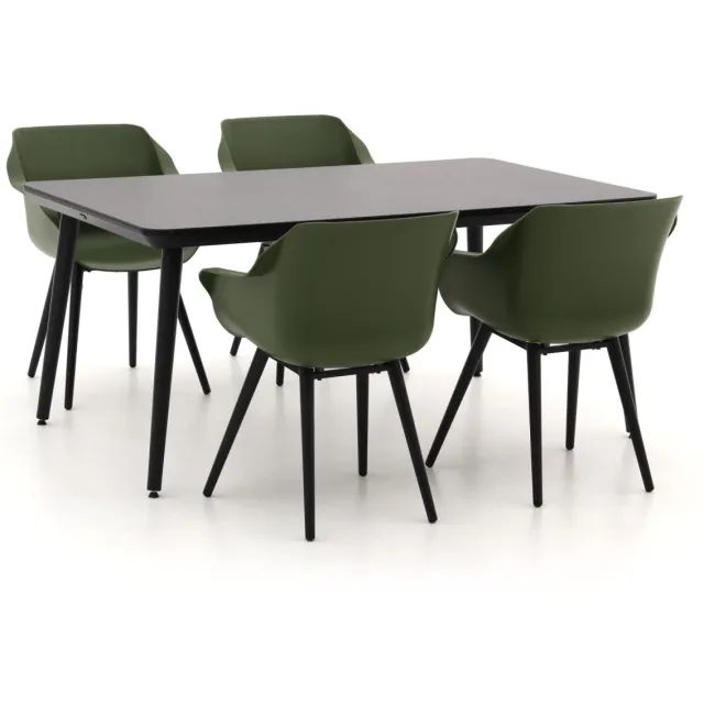 Hartman tuinmeubelen Hartman Sophie Studio 170cm dining tuinset 5-delig groen, foto 2