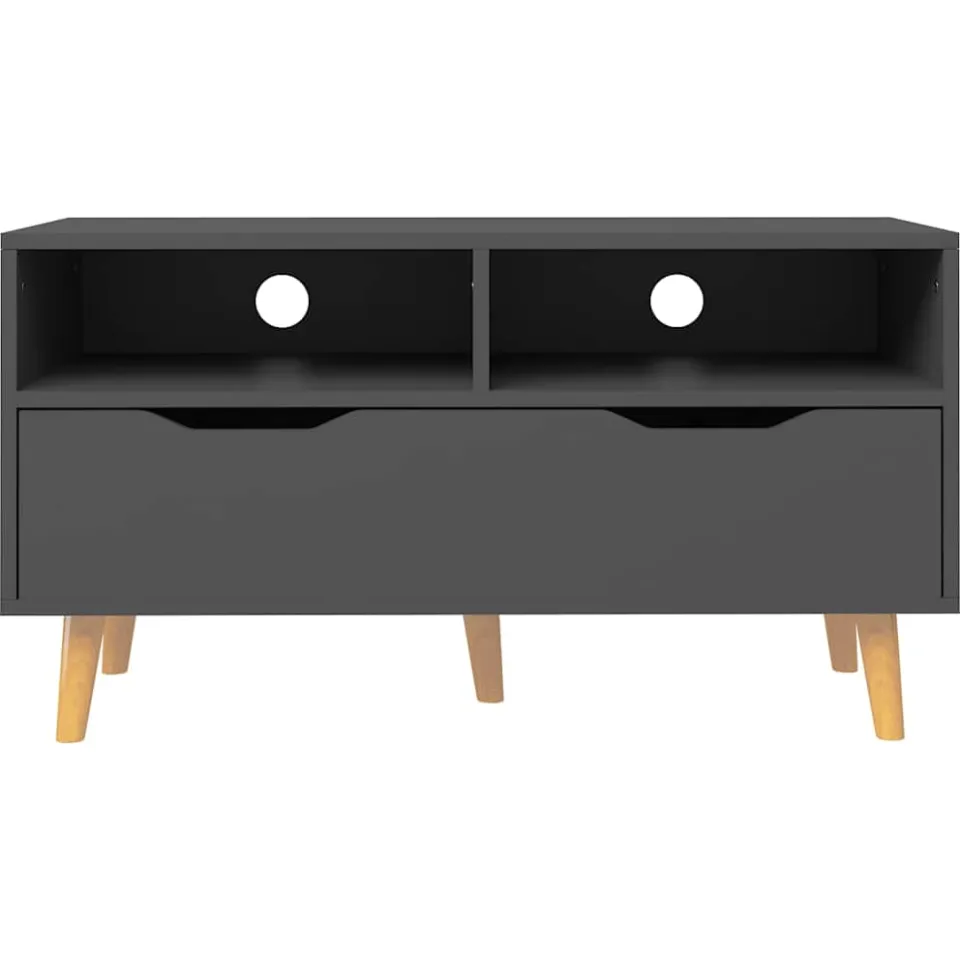 vidaXL Tv-meubel 90x40x48,5 cm bewerkt hout grijs, foto 4