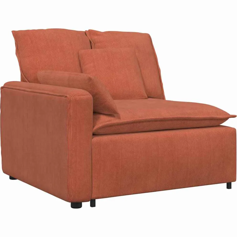 vidaXL Modulaire bank met kussens rood oranje, foto 2