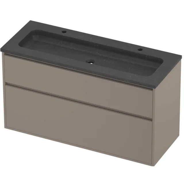 Proline Rollo Badmeubelset Hardsteen Elegant 2 Gaten 120x46x67 cm Blue Stone Clay Beige