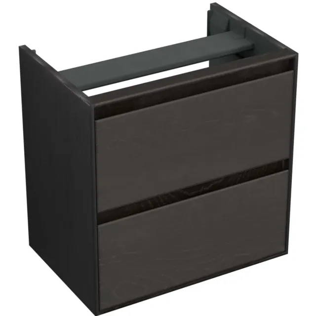 Forzalaqua Onderkast Forzalaqua Reno 59.5x39.5x60 Cm 2 La Softclose Eiken Black Oiled Zwart
