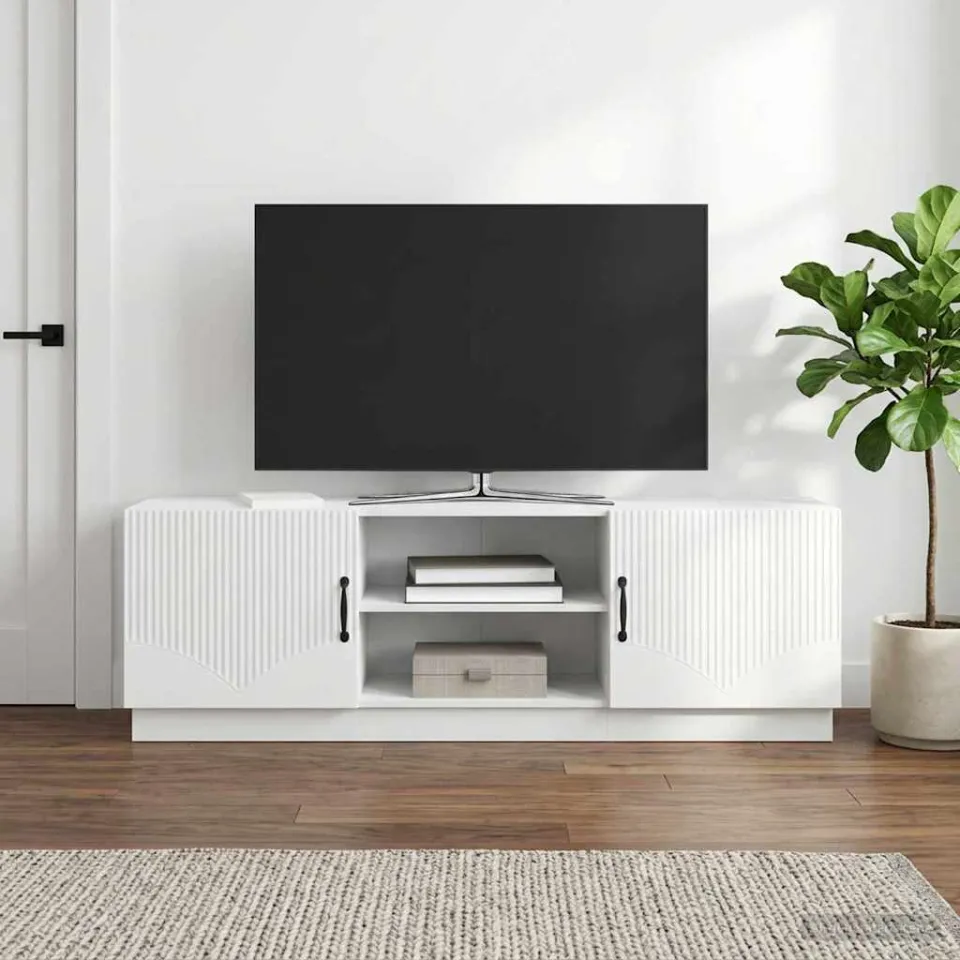 vidaXL TV-kast Wit 150 x 31 x 47 cm Bewerkt hout, foto 4