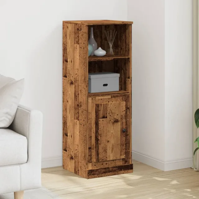vidaXL Hoge kast 36x35,5x103,5 cm bewerkt hout oud houtkleurig bruin