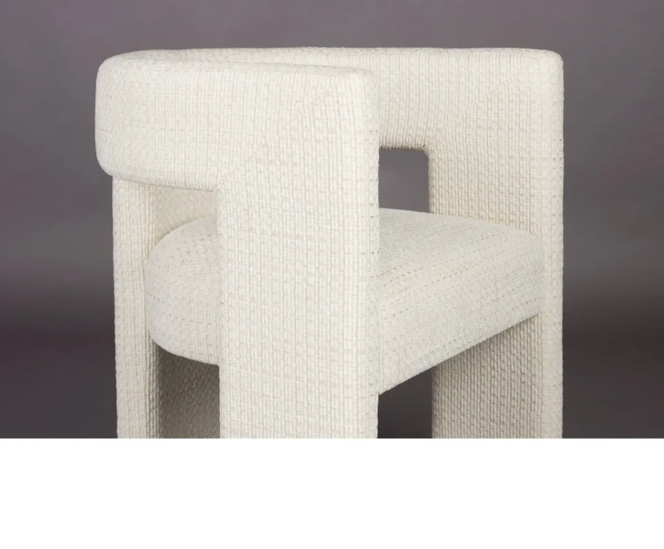 Dutchbone Medina eetkamerstoel offwhite, foto 7
