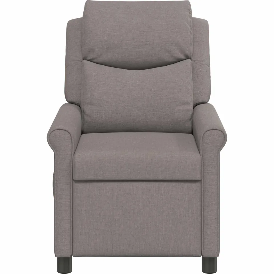 vidaXL Ligstoel Taupe 69 x 93 x 102 cm Stof, foto 4