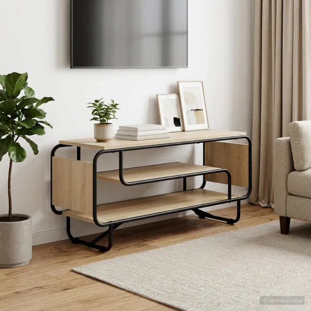 vidaXL TV-standaard 98 x 36 x 45 cm Sonoma Eiken Bruin