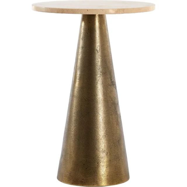 Light & Living Bijzettafel Ynez - Antiek Brons - 36x36x51cm - Modern Goud