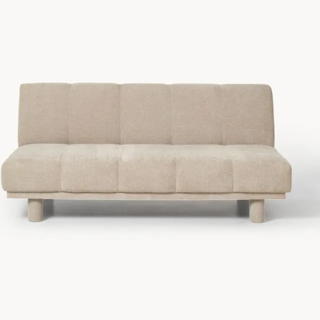 Westwing Collection Slaapbank Herta (3-zits) Beige