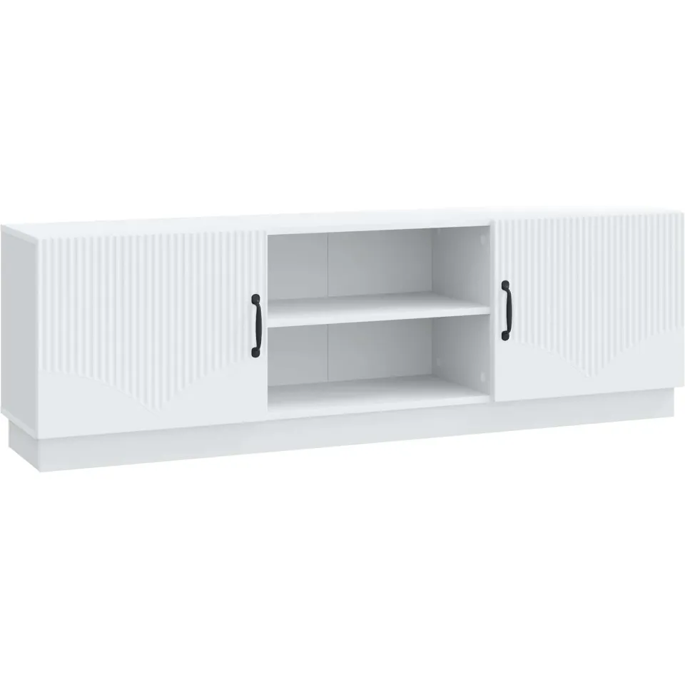 vidaXL TV-kast Wit 150 x 31 x 47 cm Bewerkt hout, foto 3