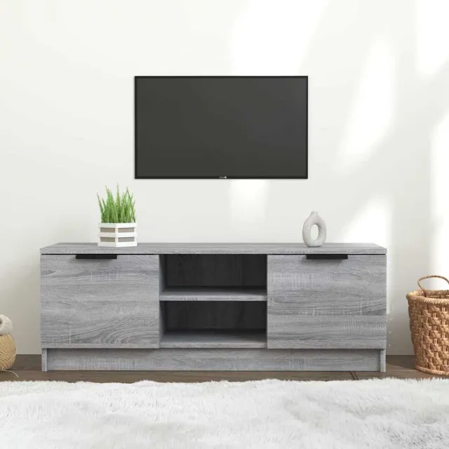 vidaXL Tv-meubel 102x35x36,5 cm bewerkt hout grijs sonoma eikenkleurig, foto 2
