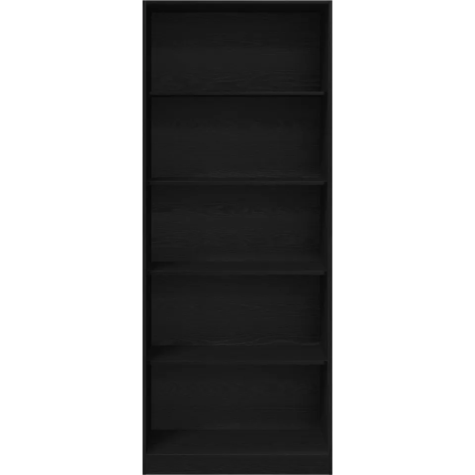 vidaXL Kledingkast Zwart Eiken 80 x 50 x 200 cm Bewerkt hout, foto 3