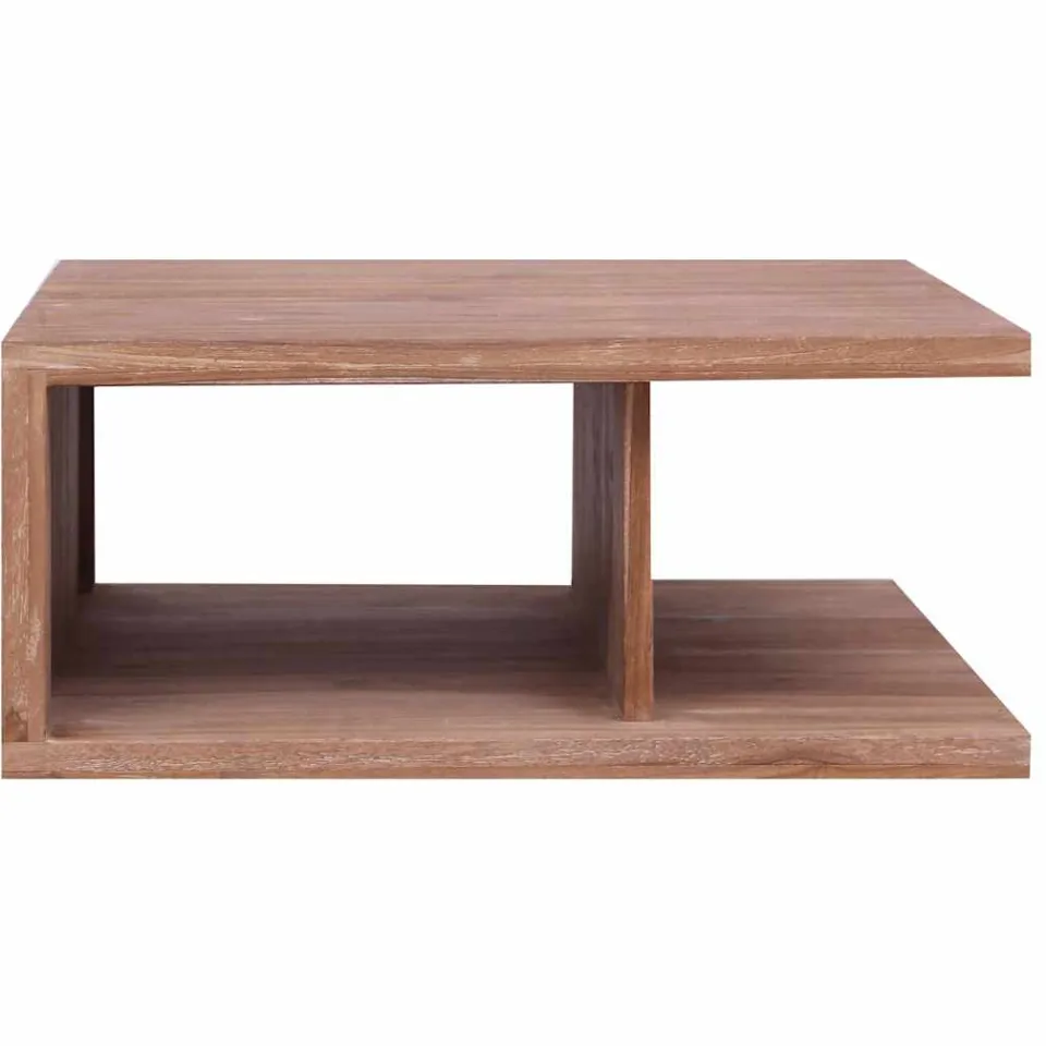 vidaXL Salontafel 70x70x30 cm massief teakhout Bruin