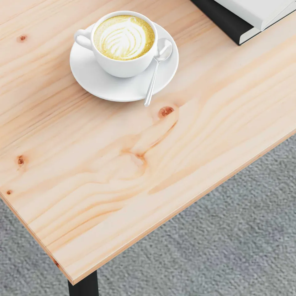 vidaXL Salontafel Naturel 70 x 50 x 36 cm Massief grenenhout, foto 3