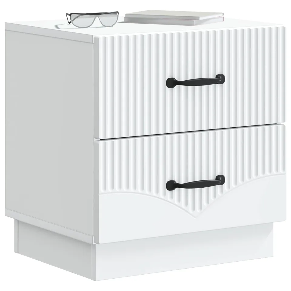 vidaXL Nachtkastje met lade Wit 43 x 34,5 x 44,5 cm Bewerkt hout