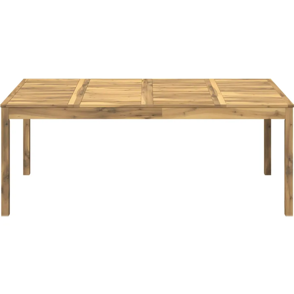 vidaXL Tuindiner tafel LAREN Witgewassen 196 x 100,5 x 75 cm, foto 3