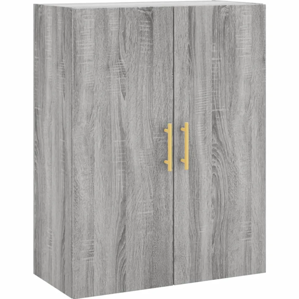 vidaXL Wandkast 69,5x34x90 cm grijs sonoma eikenkleurig