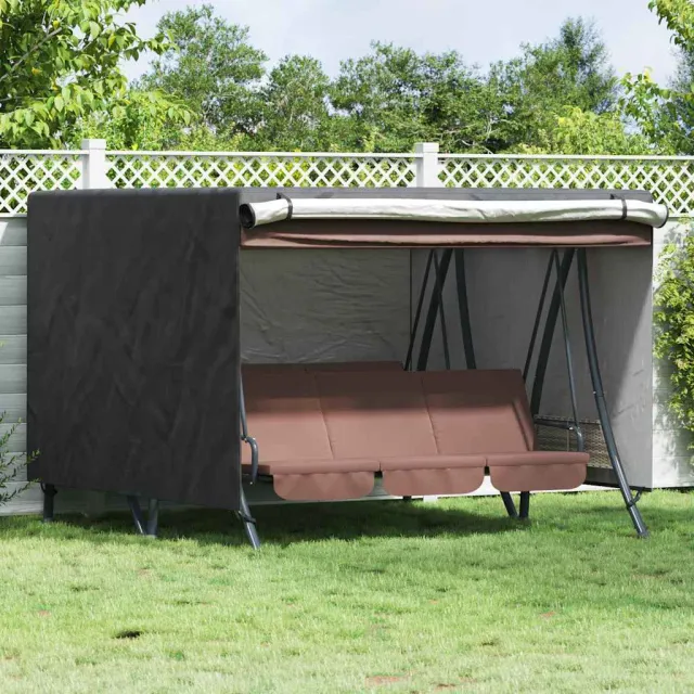 vidaXL Hoes voor buitenschommel 250 x 250 x 160 cm 600D Oxford Stof Zwart