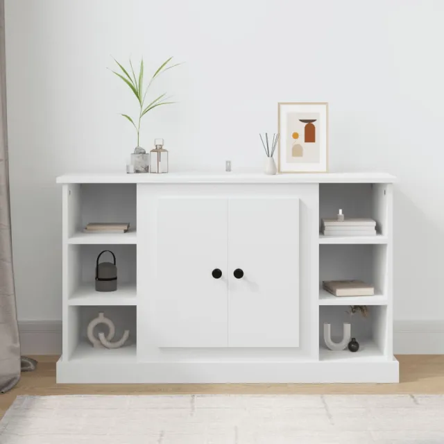 vidaXL Dressoir 100x35,5x60 cm bewerkt hout wit, foto 2