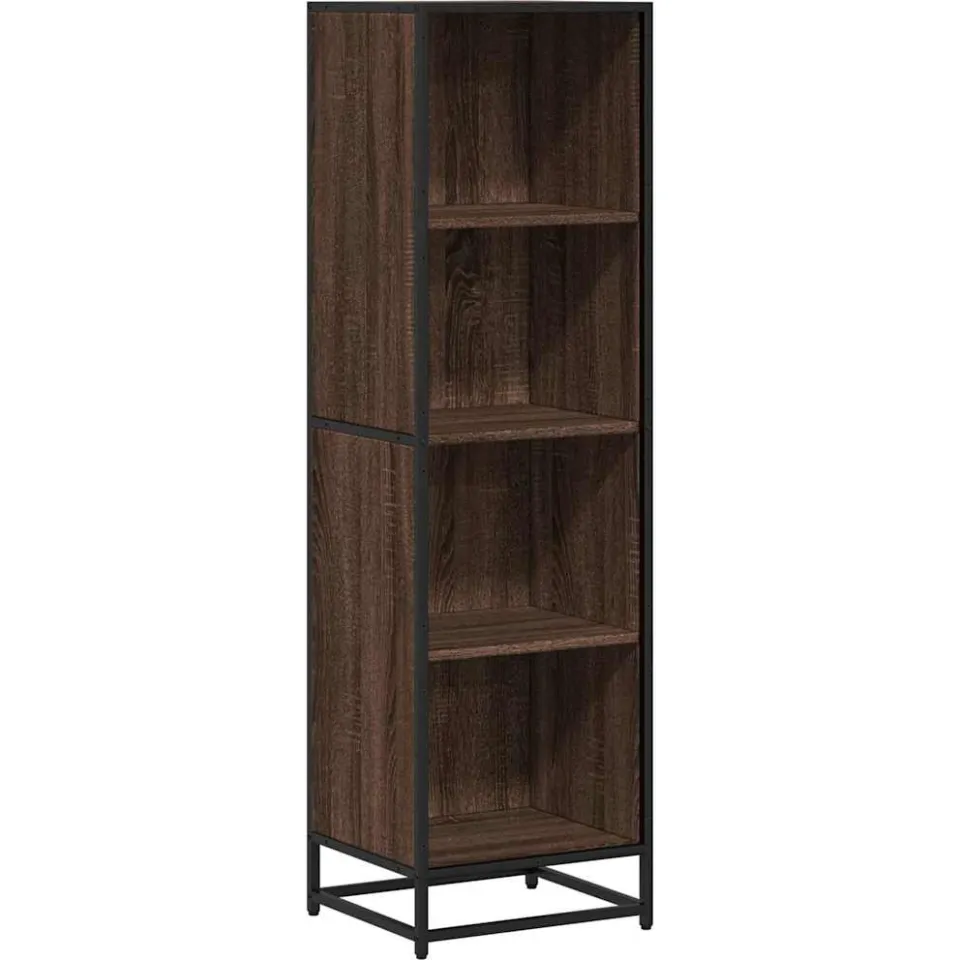 vidaXL Boekenkast 40x35x139 cm bewerkt hout bruin eikenkleur, foto 3
