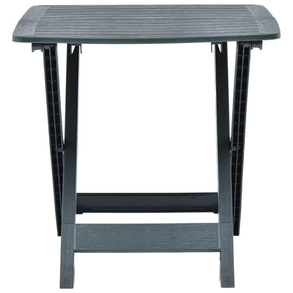 vidaXL Tuintafel inklapbaar 79x72x70 cm kunststof groen, foto 4