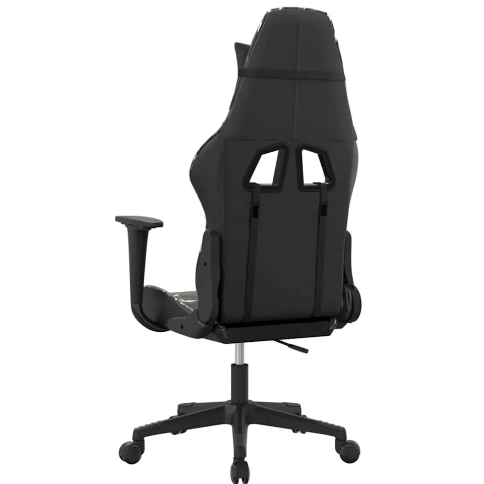 vidaXL Gamestoel kunstleer zwart en camouflage, foto 4