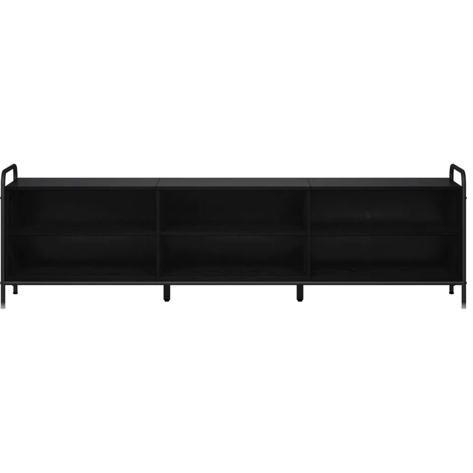 vidaXL Tv-meubel 140 x 39,5 x 50 cm Zwart eiken Bewerkt hout