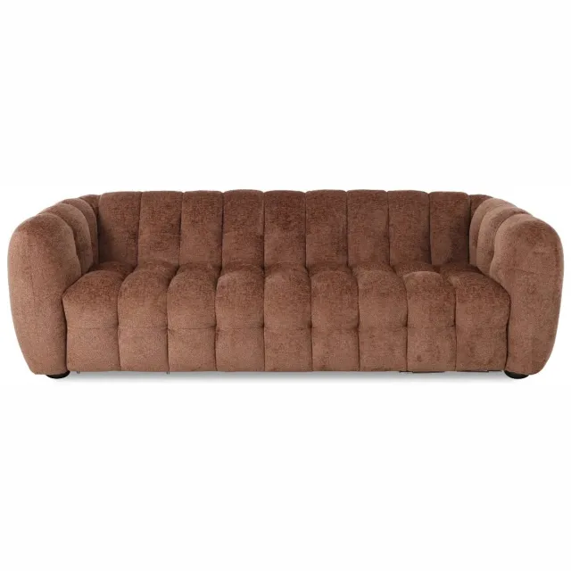 DÉJA Living 3-zits Bank Cillán - Cognac Stof - 250x104x77cm