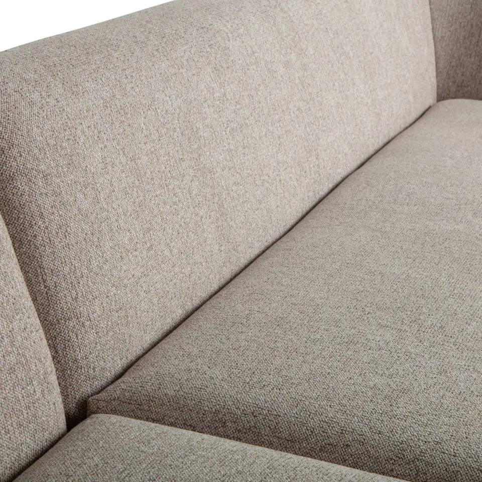 WOOOD Sloping Hoekbank Links - Chenille - Naturel - 77x274x225, foto 5