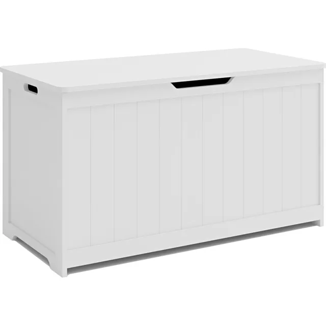 en.casa Speelgoedkist Podek opbergkist 80x40x44,5 cm wit [en.casa]
