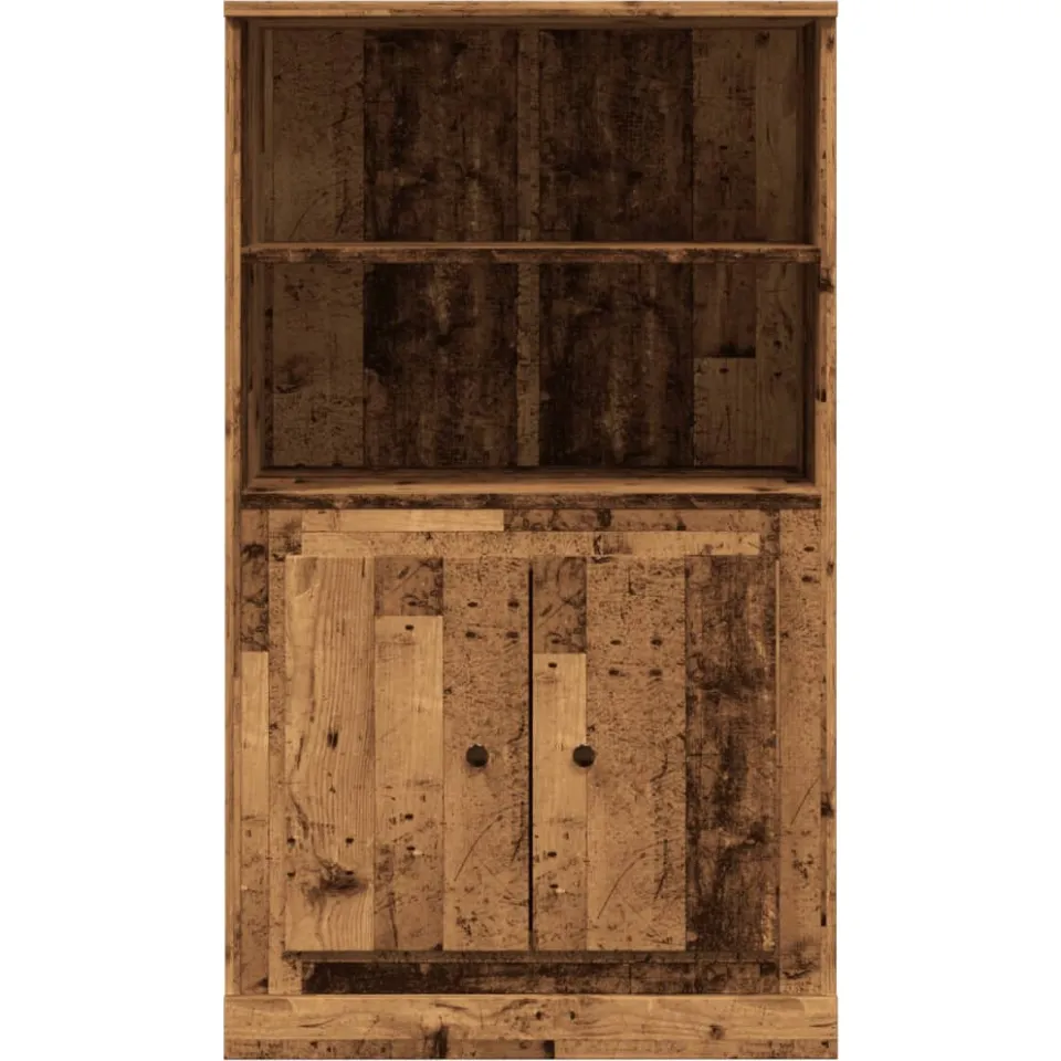 vidaXL Hoge kast 60x35,5x103,5 cm bewerkt hout oud houtkleurig bruin, foto 4