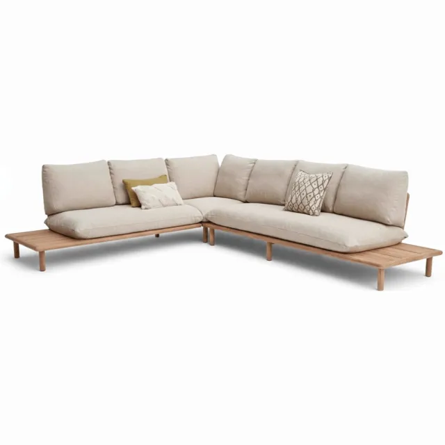 Apple Bee Sling XL Loungeset 260x327 cm – BEE WETT® nr.6 – Rechts Lang Taupe