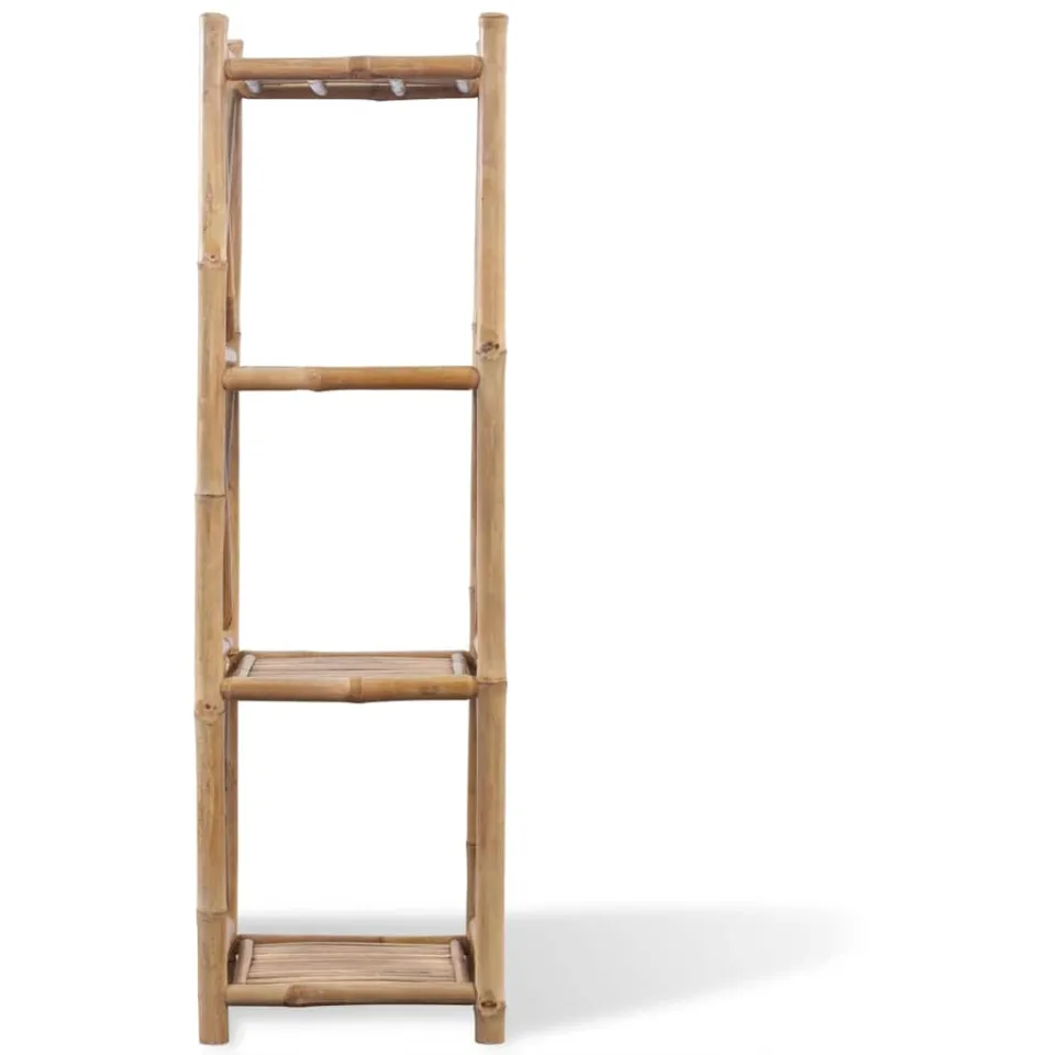 vidaXL Rek 4-laags vierkant bamboe bruin, foto 2
