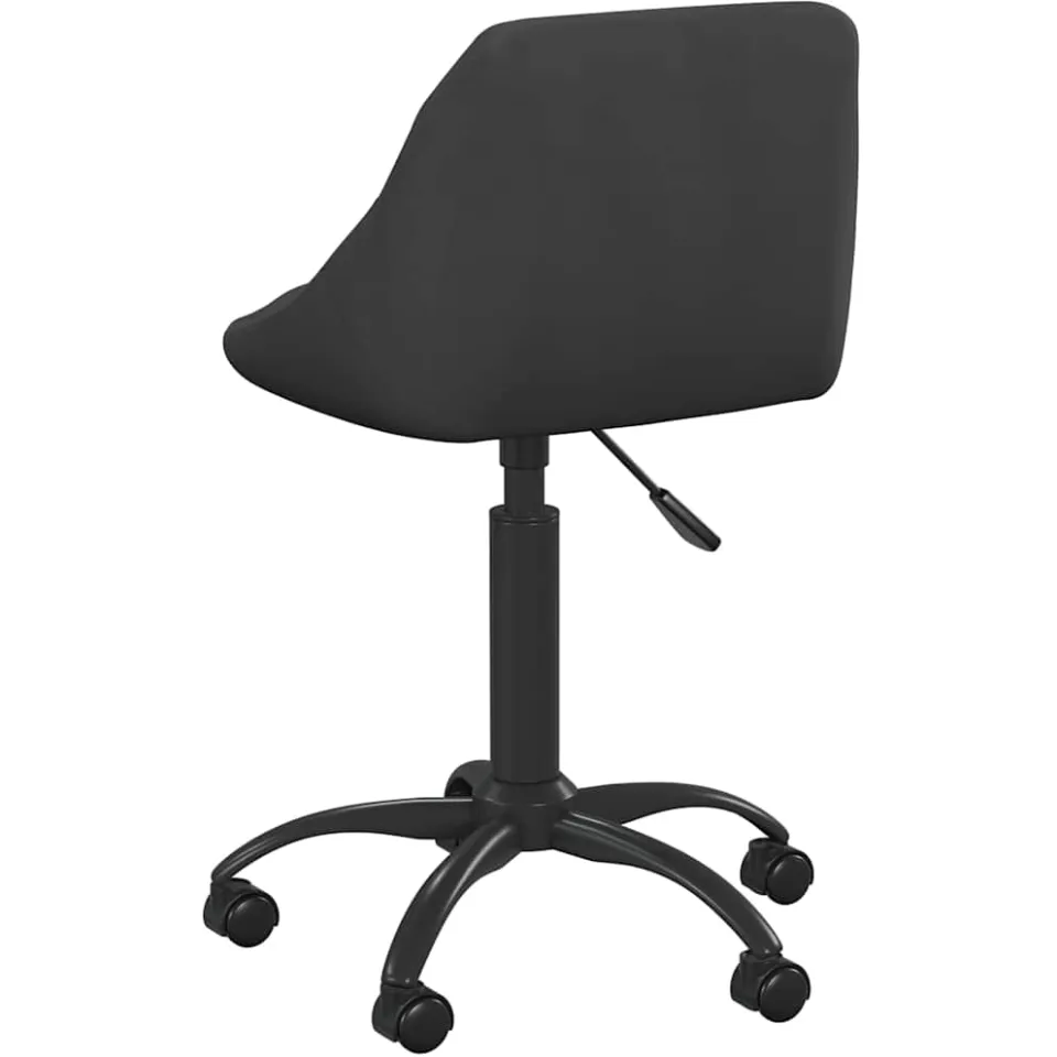 vidaXL Eetkamerstoel fluweel zwart, foto 4