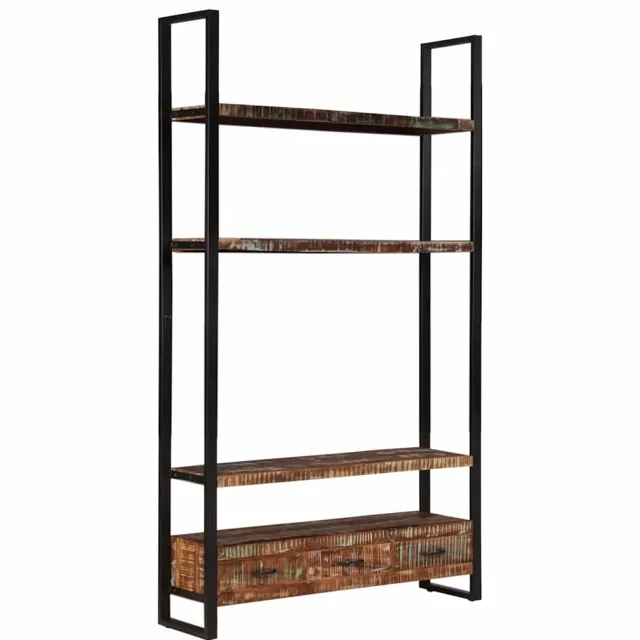 vidaXL Boekenkast 118x30x200 cm massief gerecycled hout Bruin