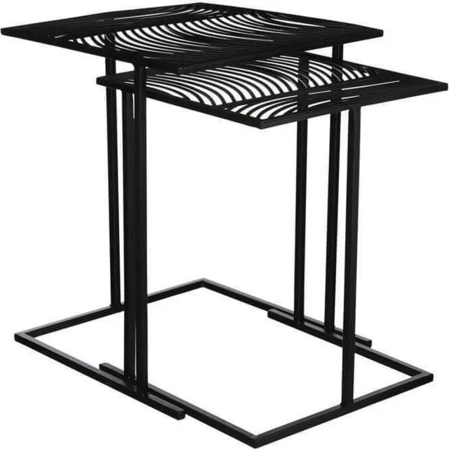 Mica Decoration Mica Decorations Otilia side table zwart, set van 2