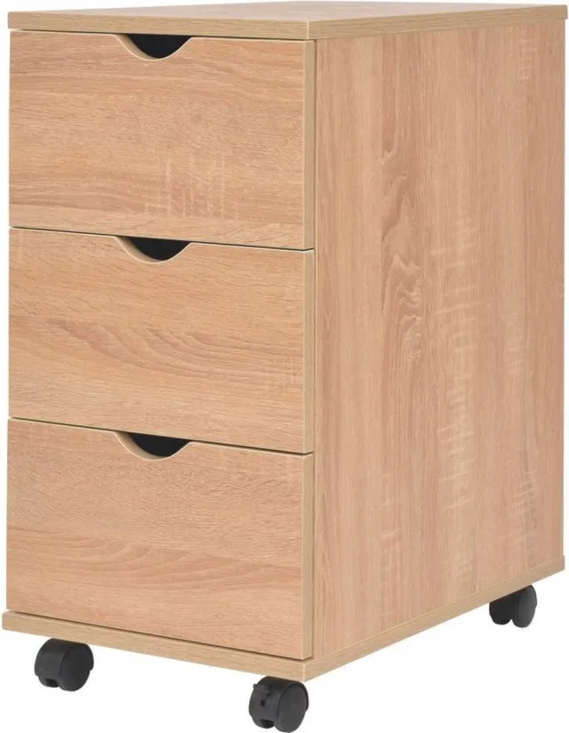 vidaXL Ladekast - 33x45x60 - cm - eikenkleur