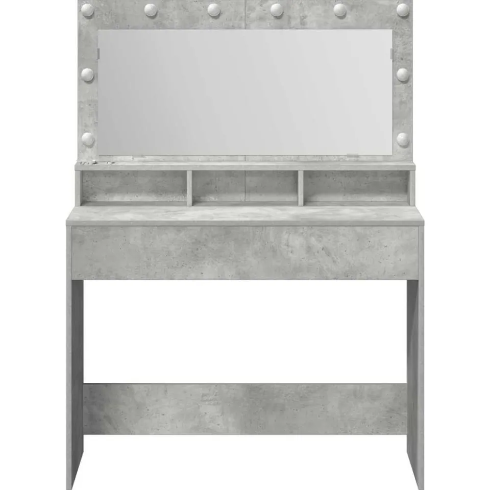 vidaXL Plafondtafel Beton Grijs 100 x 41 x 135 cm Bewerkt hout, foto 3