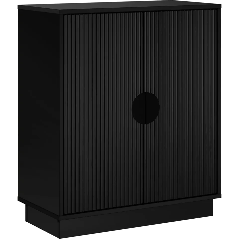 vidaXL Dressoir VENRAY Zwart 66 x 33 x 77,5 cm Bewerkt hout, foto 3