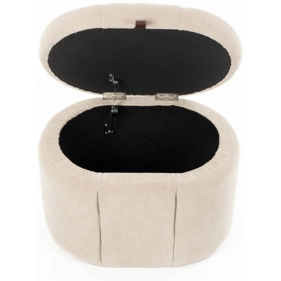 Zuiver Puffy poef beige, foto 4