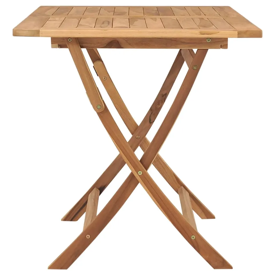 vidaXL Tuintafel inklapbaar 120x70x75 cm massief teakhout bruin, foto 3