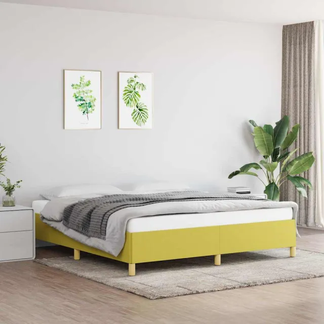 vidaXL Bedframe zonder matras 180x200 cm stof groen