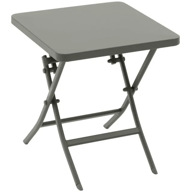 Hespéride Vierkante, opvouwbare bijzettafel van aluminium voor in de tuin, model GREENSBORO Vert