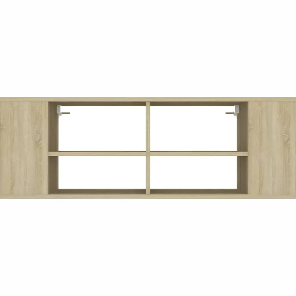 vidaXL Tv-wandmeubel 102x35x35 cm bewerkt hout sonoma eikenkleurig Bruin