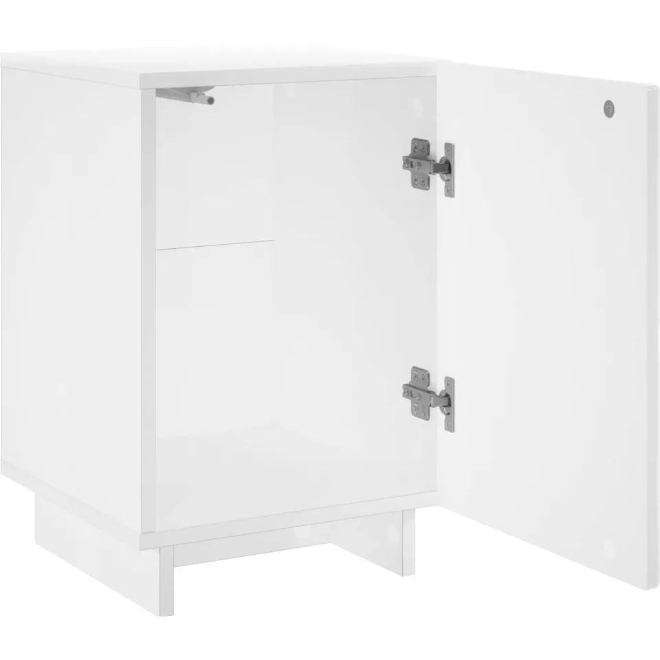 vidaXL Nachtkastje Wit 33,5 x 34,5 x 50 cm Bewerkt hout