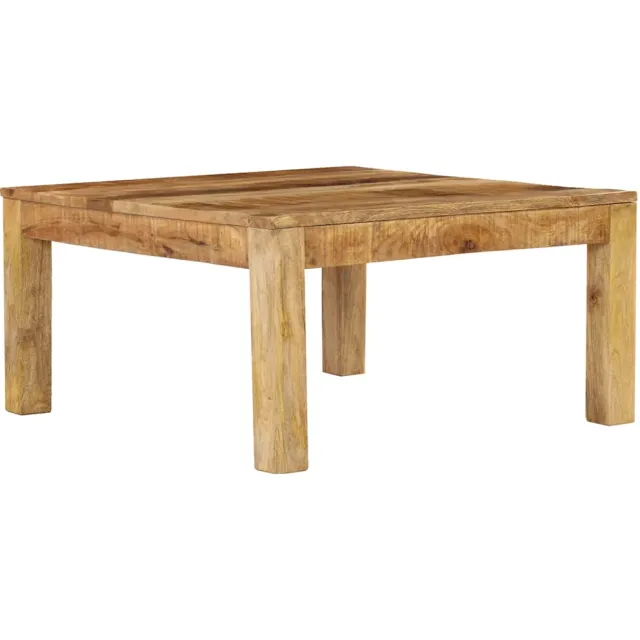 vidaXL Salontafel 80x80x40 cm massief mangohout bruin, foto 2