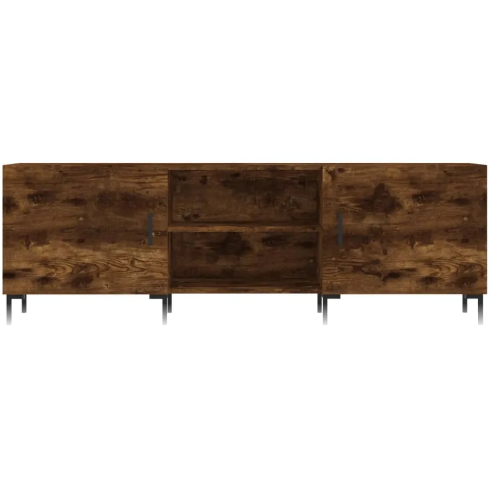 vidaXL Tv-meubel 150x30x50 cm bewerkt hout gerookt eikenkleurig Bruin