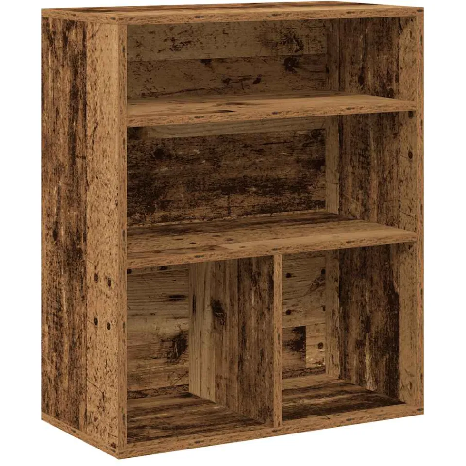 vidaXL Boekenkast 60x30x71,5 cm bewerkt hout oud houtkleurig bruin, foto 3