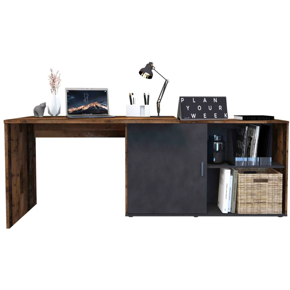 Bureau Rafaël Vintage-Antraciet, foto 3